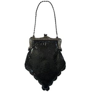 Mariell Victorian Style Black Bag w/Metallic shimmering sequins & Black hardware